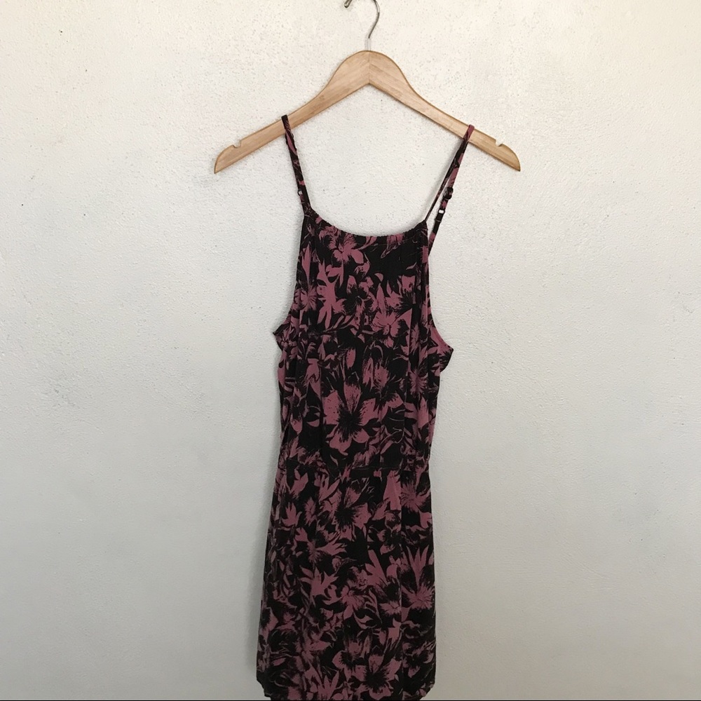 RVCA Pink and Black Dress Size XL NWT